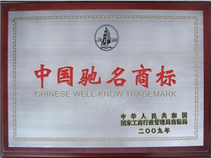 2009年中國馳名商標(biāo)